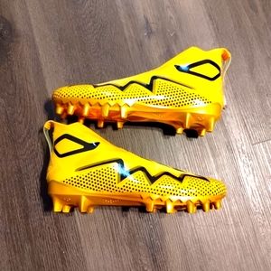 Sz 12 Adidas Primeknit Freak Ultra 22 Black Yellow Football Cleats GZ0469 Gold
